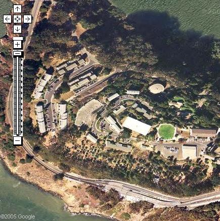Mapa satelitarna San Francisco w Google Maps