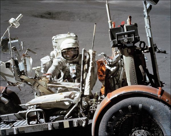 Harrison Schmitt lunar rover moon