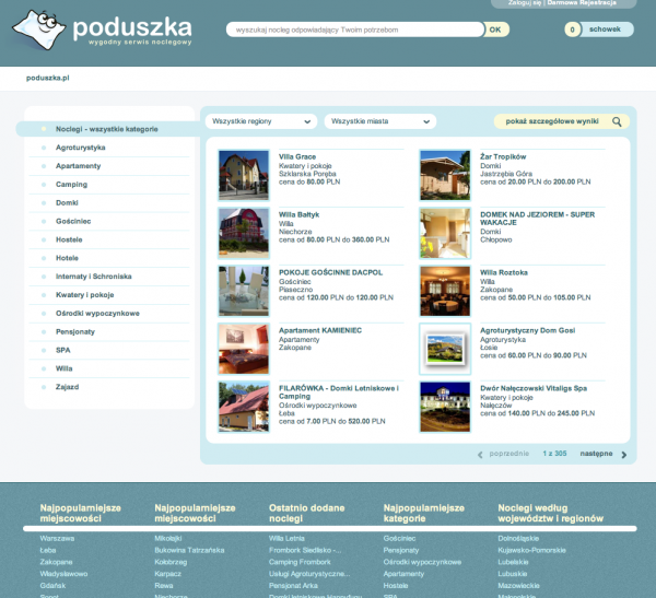 Poduszka.pl - zrzut ekranu