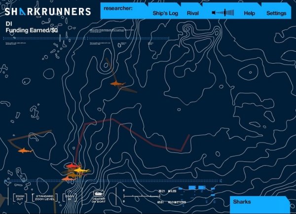 Screen gry Sharkrunners, przygotowanej przez Discovery Channel