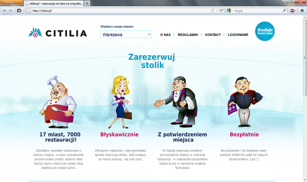 Citilia.pl - strona główna serwisu