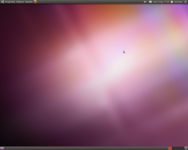 Domyślny pulpit Ubuntu