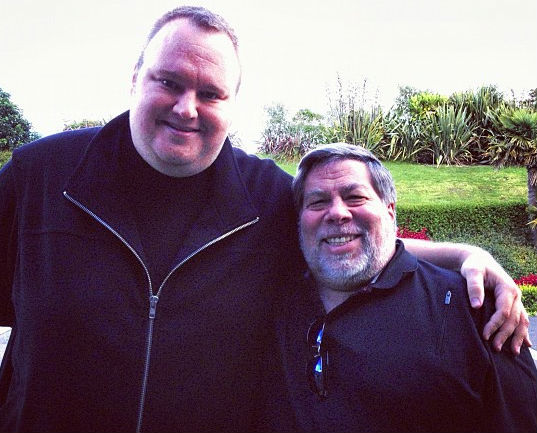 Kim Dotcom i Steve Wozniak na wspólnym zdjęciu