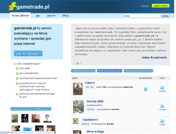 Gametrade.pl - Strona główna
