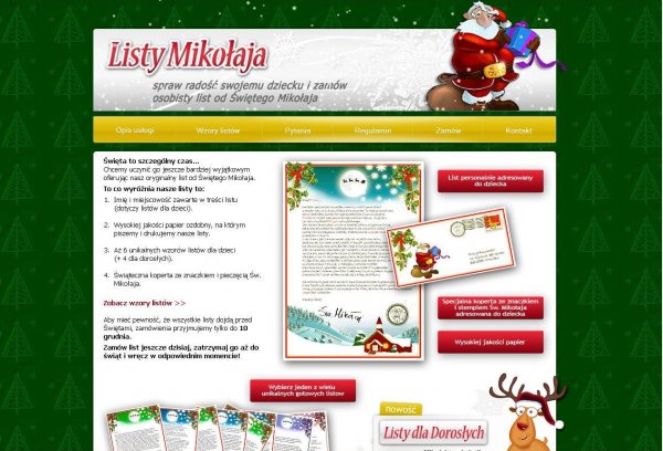 Listymikolaja.pl - strona gł&oacute;wna