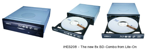 Lite-On iHES208 - napęd combo Blu-ray/DVD/CD