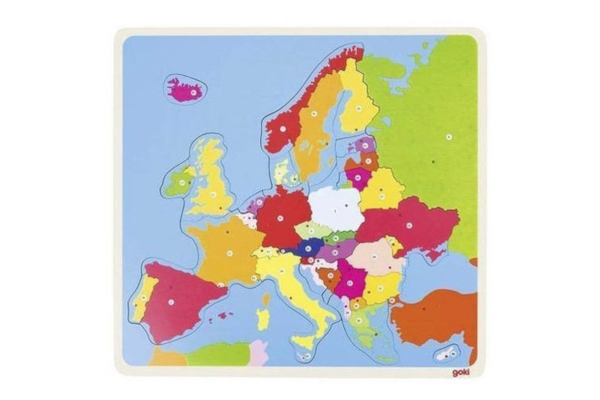 Prezent dla pięciolatki. Układanka mapa Europy
