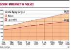liczba łączy internetowych w Polsce