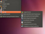Menu programy w Ubuntu