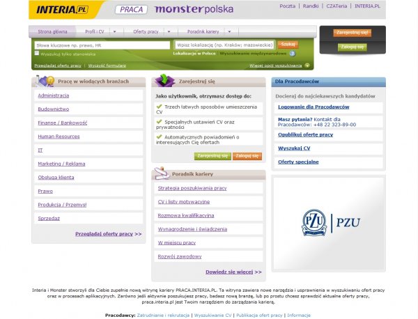 praca.interia.pl - zrzut ekranu