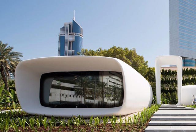 Biurowiec wydrukowany w 3D Dubaj, fot. z Pinterest