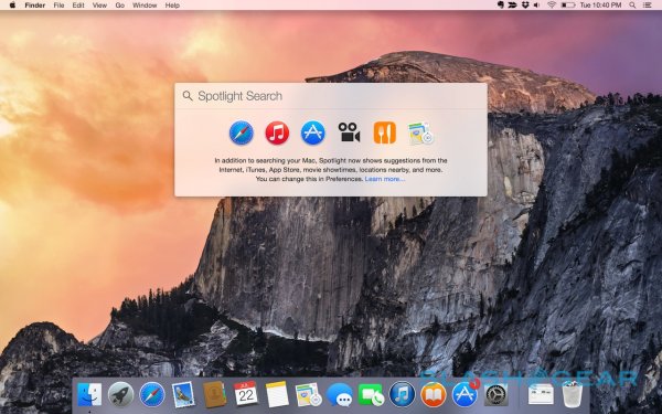 OS X Yosemite - Spotlight