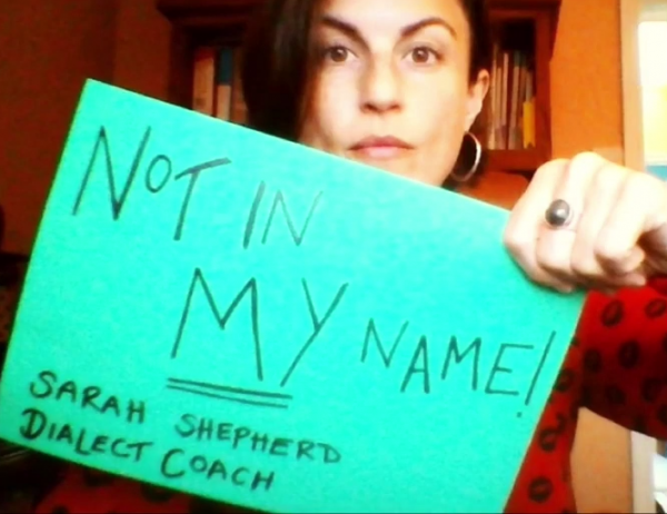 Sarah Shepherd - not in my name