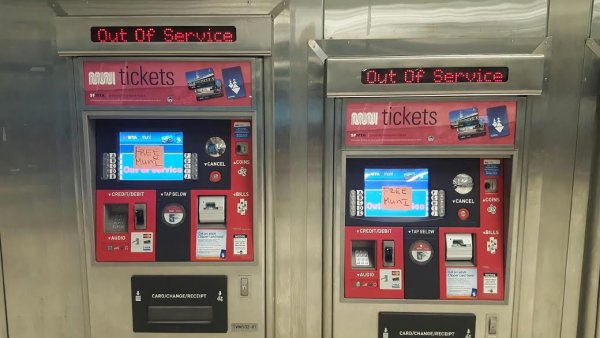 san francisco metro atak - niedziałające automaty do zakupu biletów