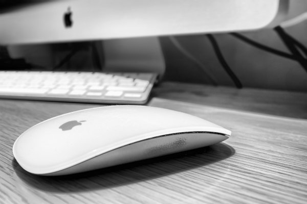 Mac, Apple, klawiatura, monitor, mysz komputerowa