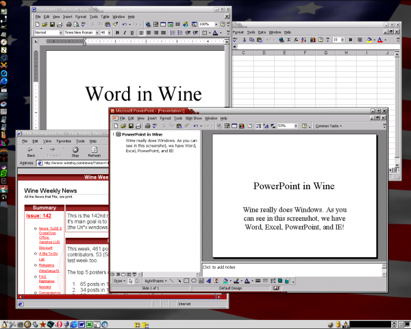 Wykorzystanie Wine w Linuksie