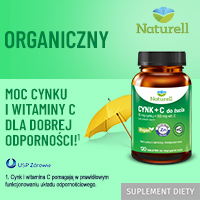 Suplement diety na odporność Naturell Cynk + C w tabletkach do żucia i rozgryzania