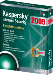 kaspersky internet security 2009 - pudełko