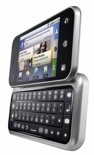 Motorola Backflip z rozłożoną klawiaturą