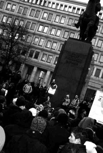 Protest przeciwko ACTA w Katowicach