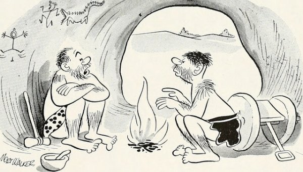 Rysunek - jaskiniowcy