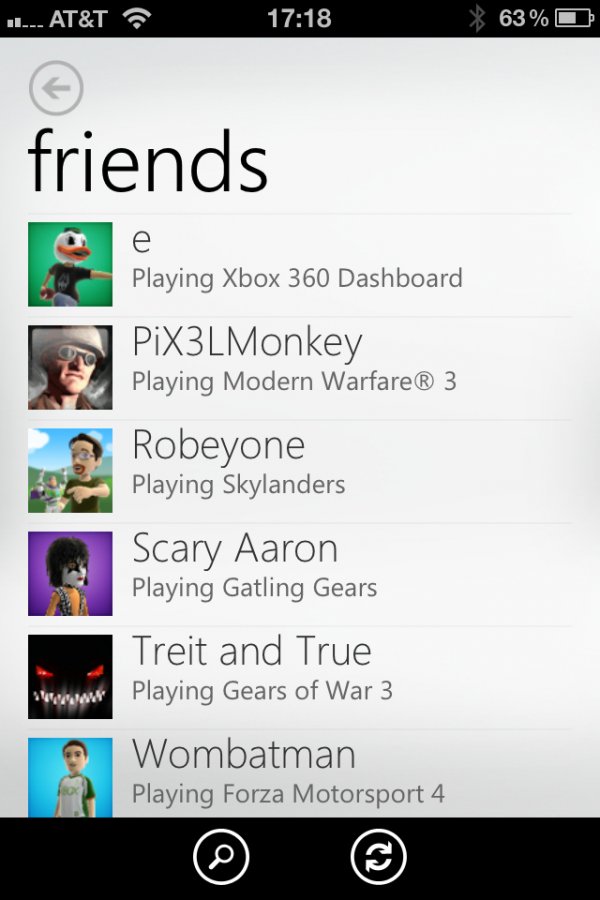 Xbox Live na iPhonie