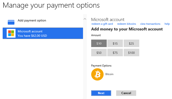 Bitcoin - Microsoft
