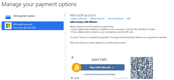 Bitcoin i Microsoft