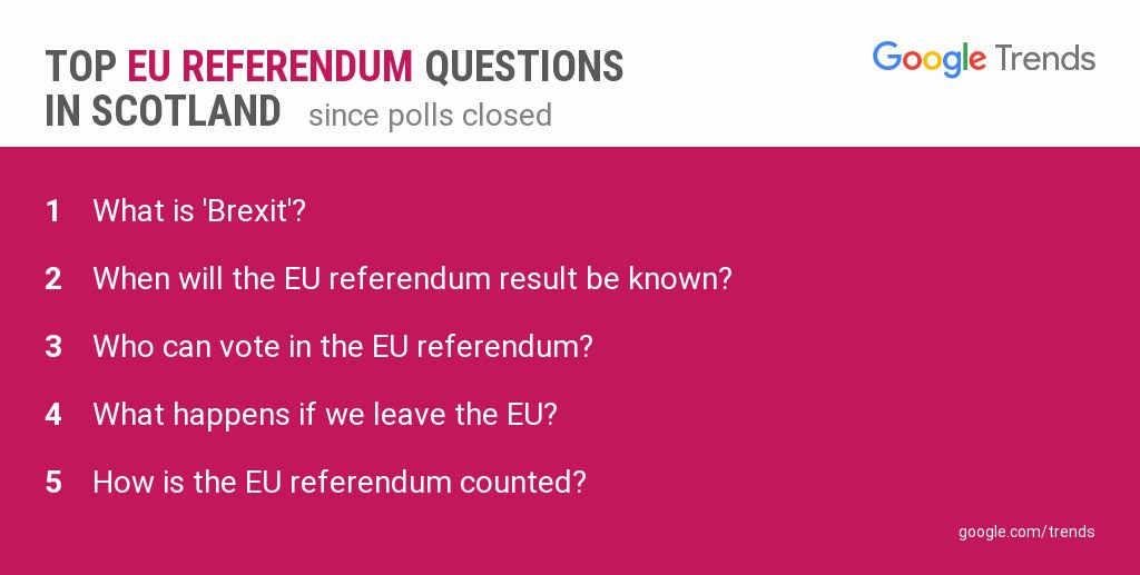 Szkocja - referendum i pytania do Google