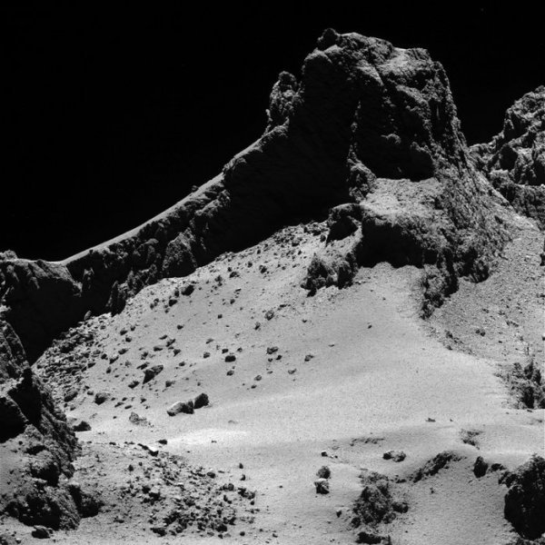 Zdjęcie Rosetty - kometa z 10 km