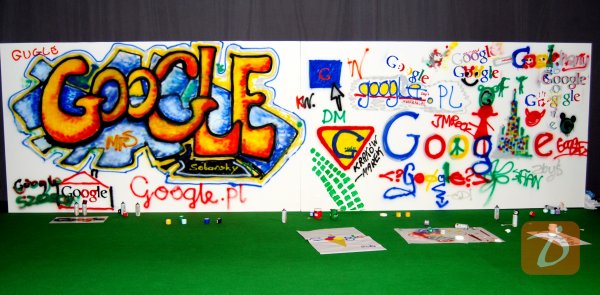 Google Day 2008 - stanowisko malarskie