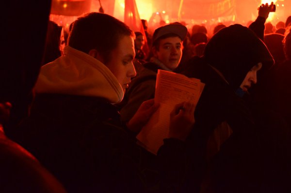 Protest przeciwko ACTA w Poznaniu