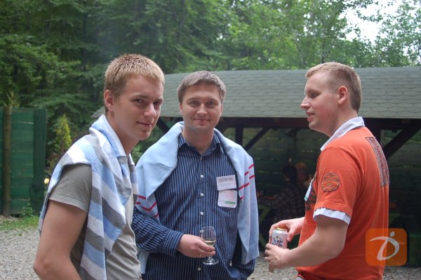 (od lewej) Wiktor Schmidt, Krzysztof Kowalczyk, Tomasz Kolinko