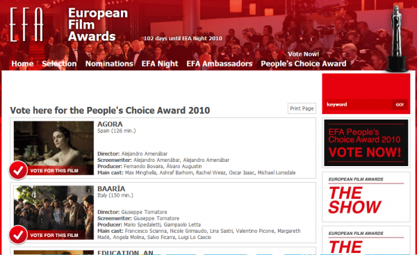 Strona European Film Awards