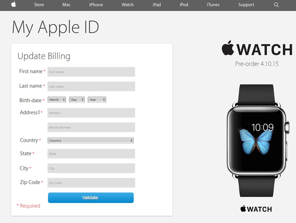 Fałszywa strona wyłudzające dane do logowania do Apple ID