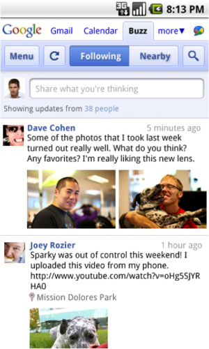 Google Buzz for Mobile
