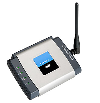 Bezprzewodowy print serwer Linksys WPSM54G