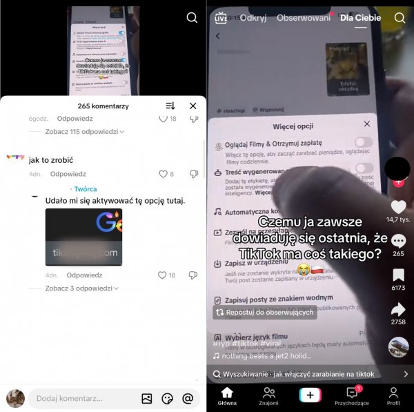 wyłudzenia na tiktoku