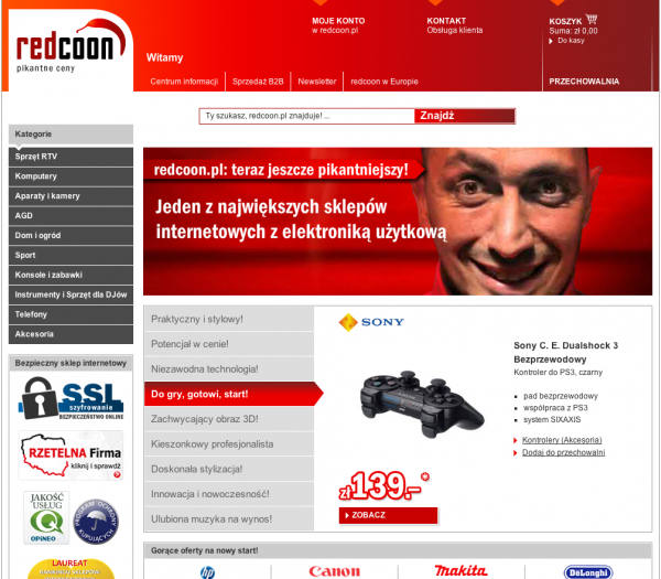 Nowa strona redcoon.pl