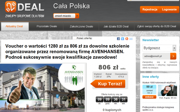 B2bdeal.pl oferuje zakupy grupowe dla firm