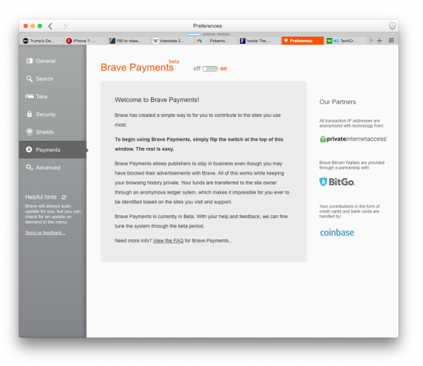 Brave Payments