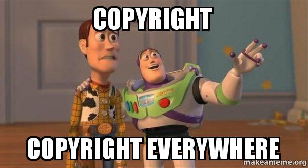 Prawo autorskie wszędzie - mem
