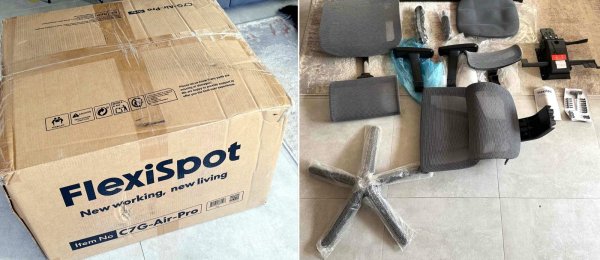 krzeslo flexispot wave c7 air pro pudło części