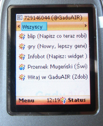 Mobilne Gadu-Gadu w sieci GaduAIR