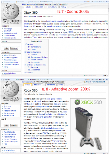 Powiększanie stron (Adaptive Zoom) w IE8