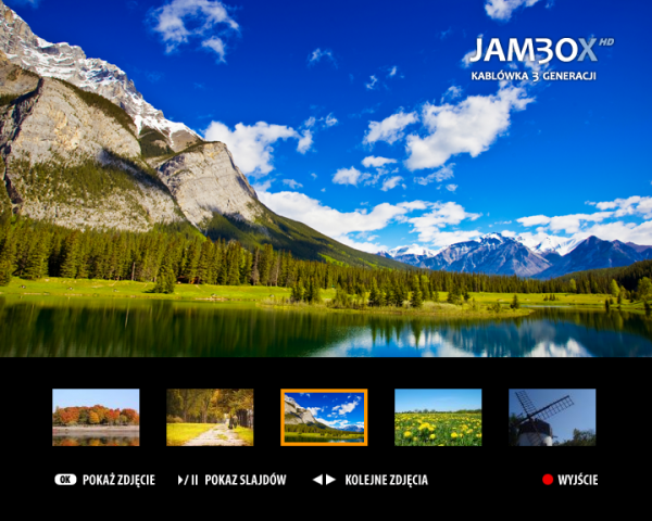 JAMBOX - przeglądaj zdjęcia w TV