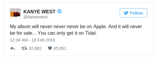 Kanye West - Tweet