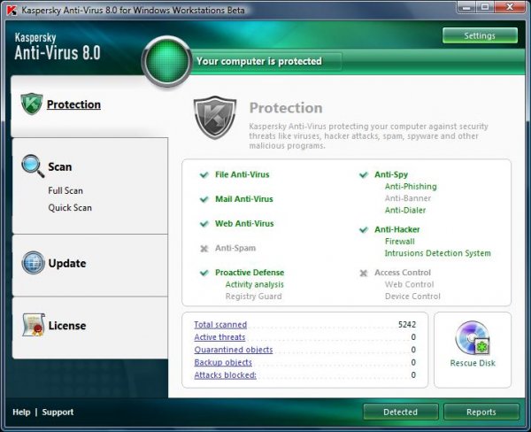 Kaspersky Anti-Virus for Windows Workstations
