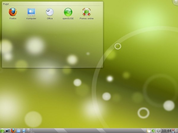 openSUSE 11.2 - domyślny pulpit w KDE