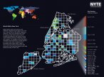 Projekt NYTE - mapa połączeń telefonicznych oraz przepływu danych do i z Nowego Jorku w sieci AT&T